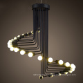 Lampes suspendues modernes postmoderne créatif lampe de fer personnalité boule lustre led moderne